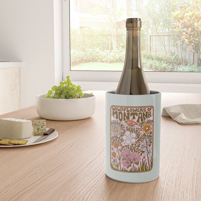 Montana Wildflowers Wine Chiller Gallery Image 4