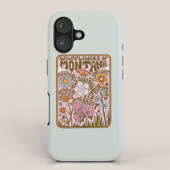 Montana Wildflowers iPhone Case Gallery Image 1