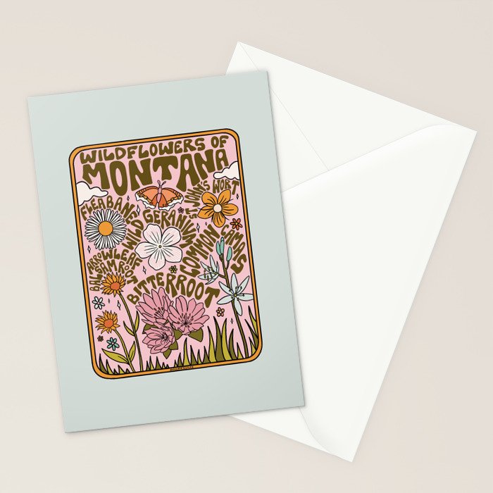 Montana Wildflowers Stationery Card Gallery Image 2
