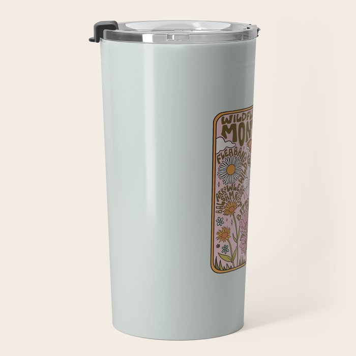 Montana Wildflowers Travel Mug Gallery Image 3