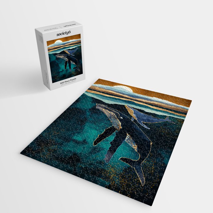 Moonlit Whales Jigsaw Puzzle Gallery Image 2