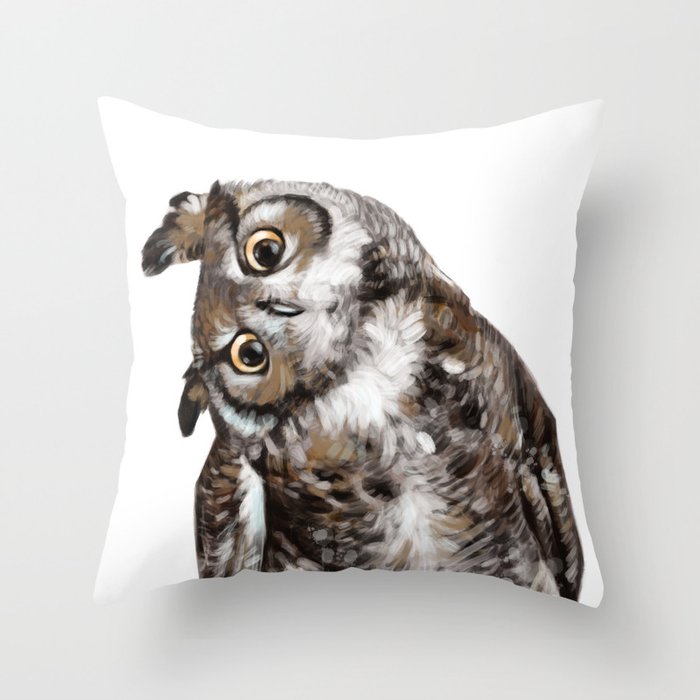 Owl Throw Pillow Gallery Image 6
