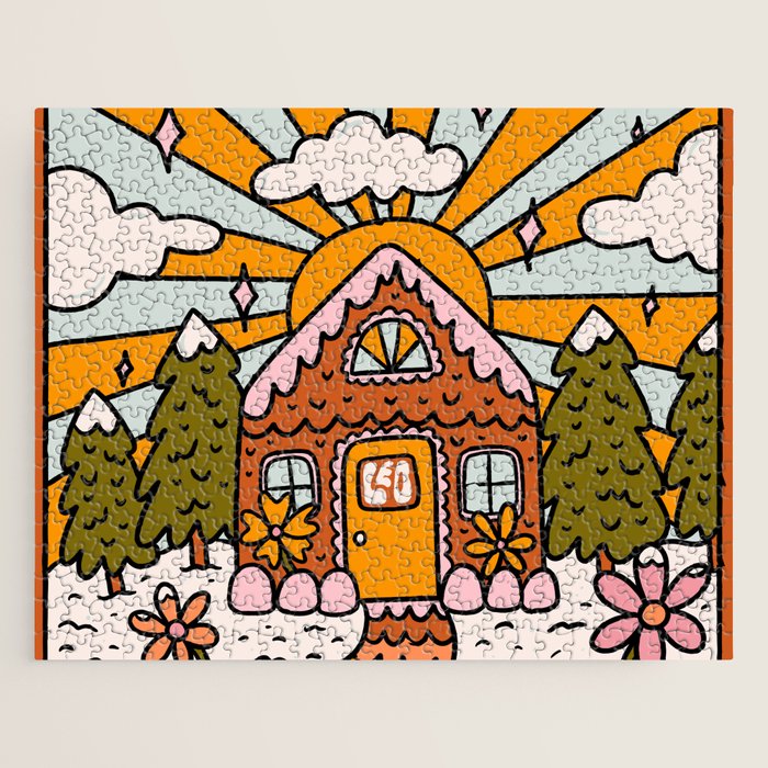 Leo Gingerbread House Jigsaw Puzzle Gallery Image 1