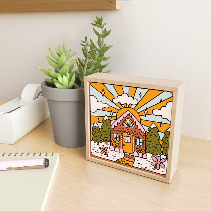 Leo Gingerbread House Mini Art Print Gallery Image 2