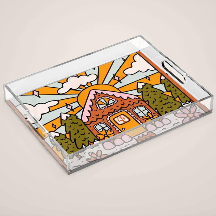 Leo Gingerbread House Acrylic Tray Gallery Image 1