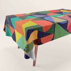 Color Blocks Tablecloth Gallery Image 1