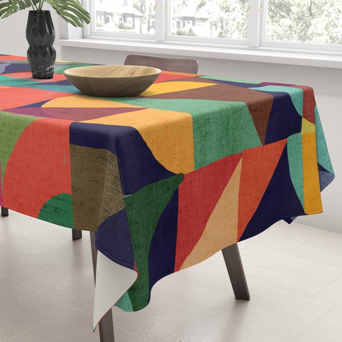 Color Blocks Tablecloth Gallery Image 3