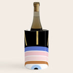 Retro evil eye - black & gold Wine Chiller Gallery Image 1