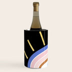Retro evil eye - black & gold Wine Chiller Gallery Image 2