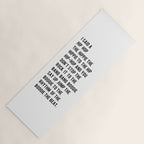 I Said a Hip Hop Hippie to the Hippie Yoga Mat Gallery Image 1