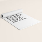 I Said a Hip Hop Hippie to the Hippie Yoga Mat Gallery Image 2