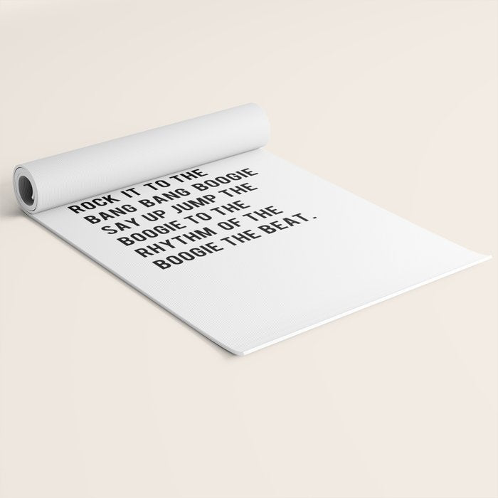 I Said a Hip Hop Hippie to the Hippie Yoga Mat Gallery Image 2