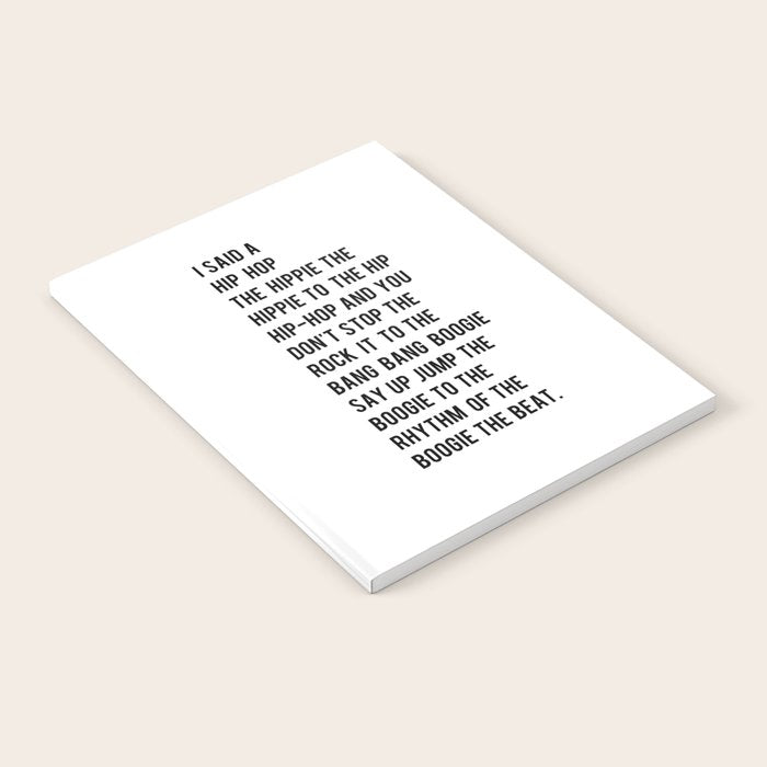 I Said a Hip Hop Hippie to the Hippie Notebook Gallery Image 2