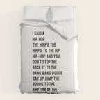 I Said a Hip Hop Hippie to the Hippie Comforter Gallery Image 6