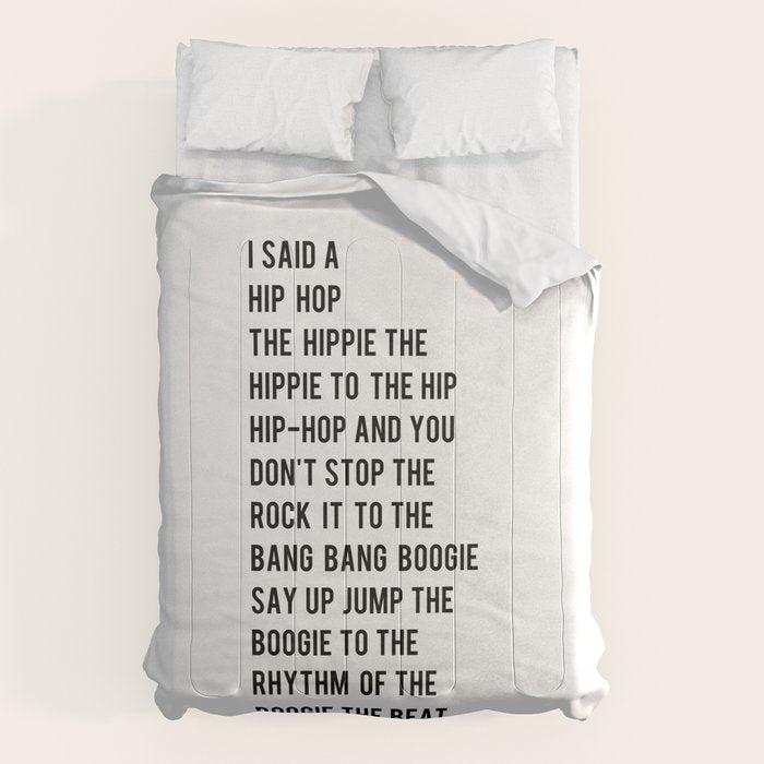 I Said a Hip Hop Hippie to the Hippie Comforter Gallery Image 6