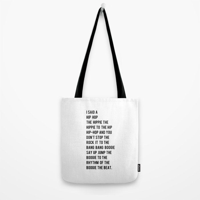 I Said a Hip Hop Hippie to the Hippie Tote Bag Gallery Image 2