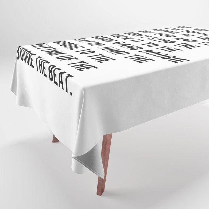 I Said a Hip Hop Hippie to the Hippie Tablecloth Gallery Image 1