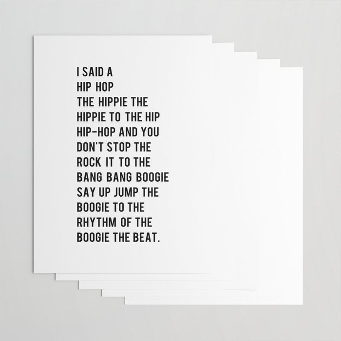 I Said a Hip Hop Hippie to the Hippie Wrapping Paper Gallery Image 3
