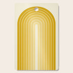 Gradient Arch XXV Gold Sunshine Mid Century Modern Rainbow Cutting Board Gallery Image 1