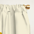 Gradient Arch XXV Gold Sunshine Mid Century Modern Rainbow Window Curtain Gallery Image 2