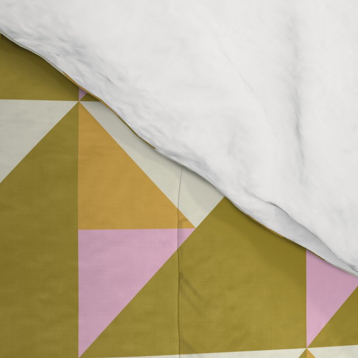 Autumn Triangle Tiles Pattern Comforter Gallery Image 4