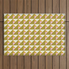 Autumn Triangle Tiles Pattern Outdoor Rug Gallery Image 1