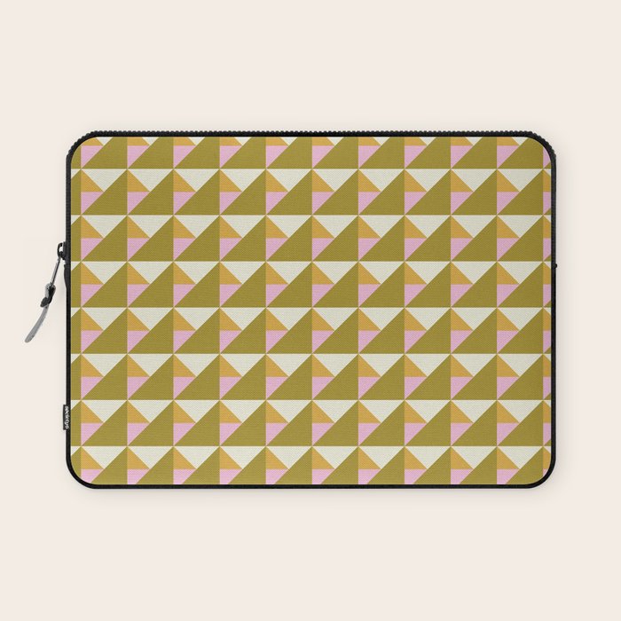 Autumn Triangle Tiles Pattern Laptop Sleeve Gallery Image 1
