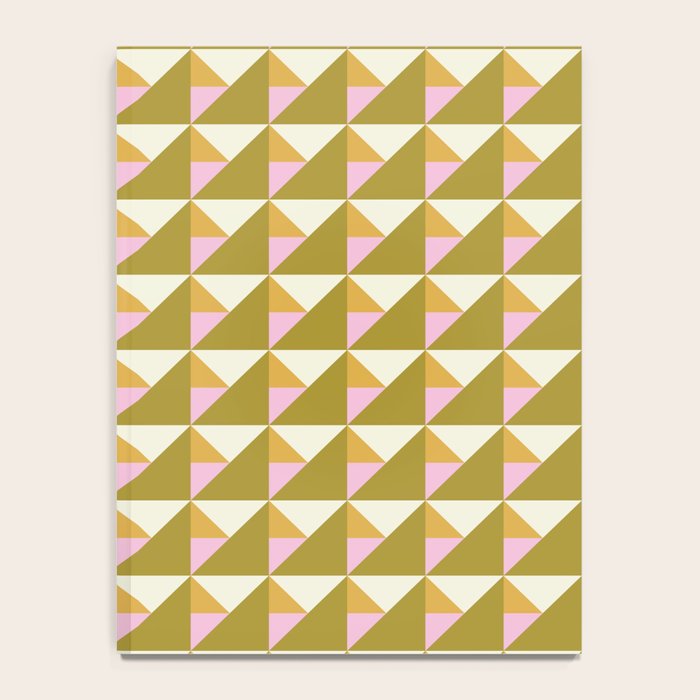 Autumn Triangle Tiles Pattern Notebook Gallery Image 4
