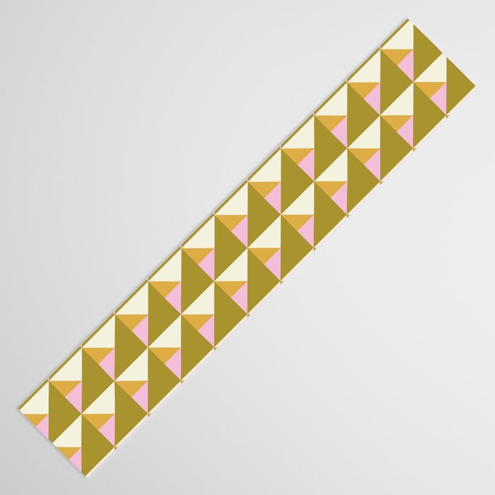 Autumn Triangle Tiles Pattern Table Runner Gallery Image 3