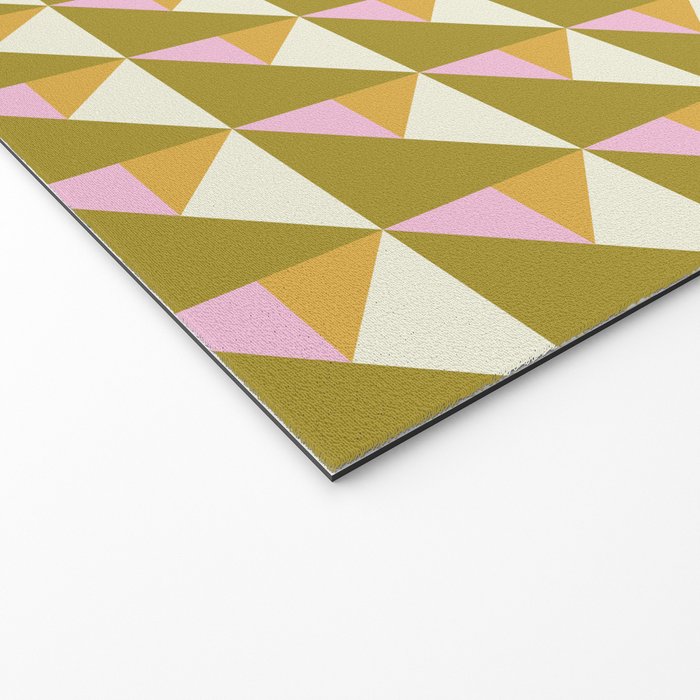 Autumn Triangle Tiles Pattern Welcome Mat Gallery Image 2