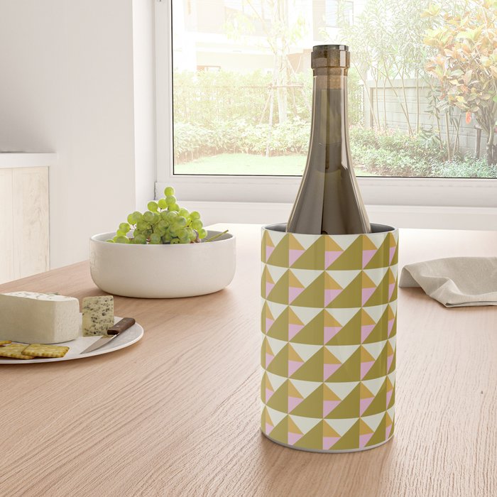 Autumn Triangle Tiles Pattern Wine Chiller Gallery Image 4