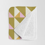 Autumn Triangle Tiles Pattern Throw Blanket Gallery Image 3