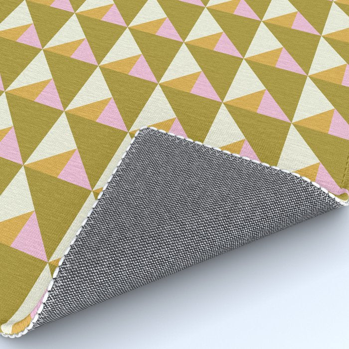 Autumn Triangle Tiles Pattern Rug Gallery Image 4