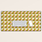 Autumn Triangle Tiles Pattern Desk Mat Gallery Image 1