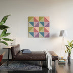 Kaleidoscope - patchouli Wood Wall Art Gallery Image 2