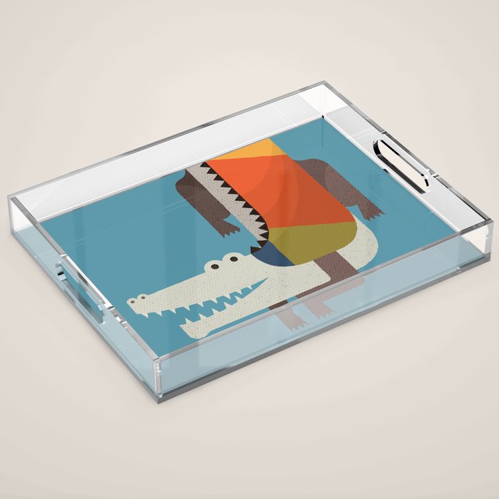 Crocodile Acrylic Tray Gallery Image 1
