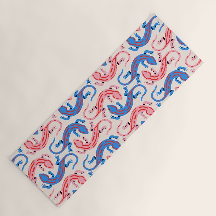 Colorful salamanders Yoga Mat Gallery Image 1