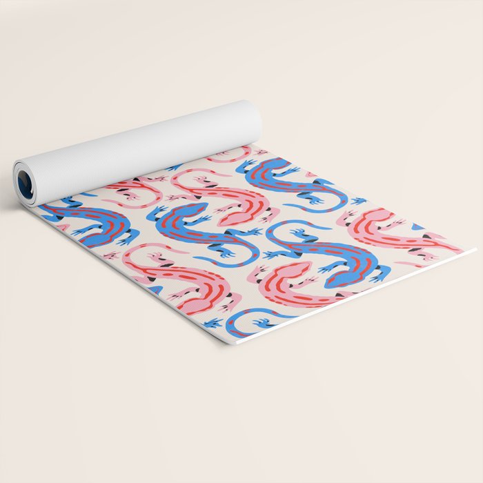 Colorful salamanders Yoga Mat Gallery Image 2