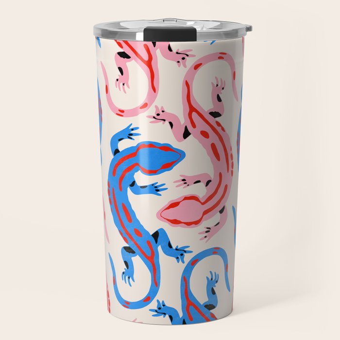 Colorful salamanders Travel Mug Gallery Image 1