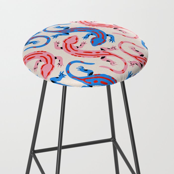 Colorful salamanders Stool Gallery Image 2