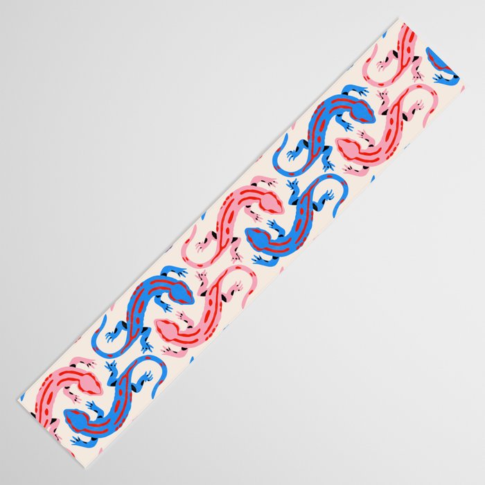Colorful salamanders Table Runner Gallery Image 3