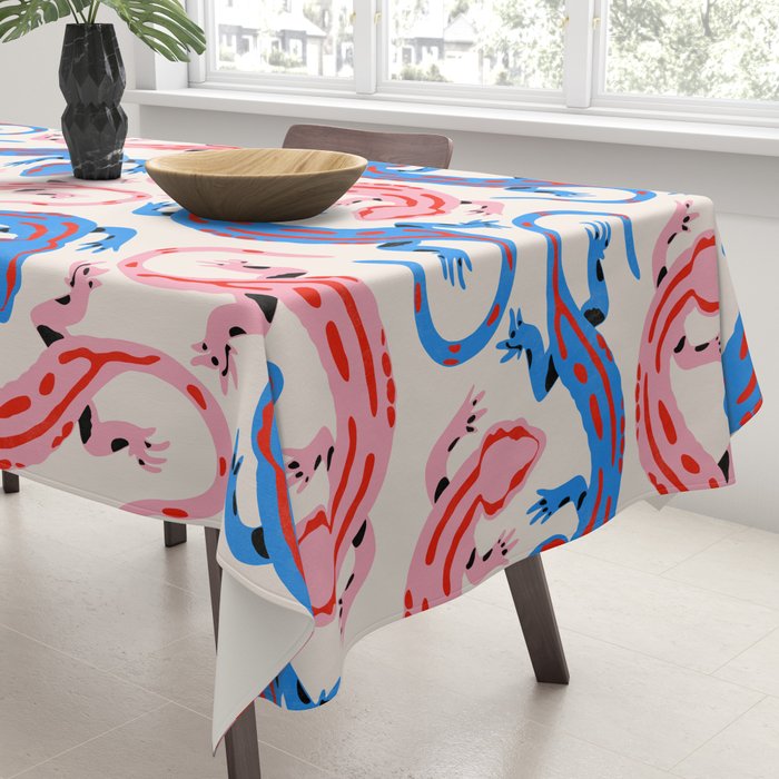Colorful salamanders Tablecloth Gallery Image 3