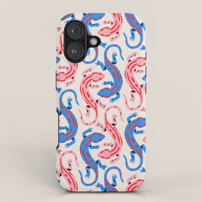 Colorful salamanders iPhone Case Gallery Image 1