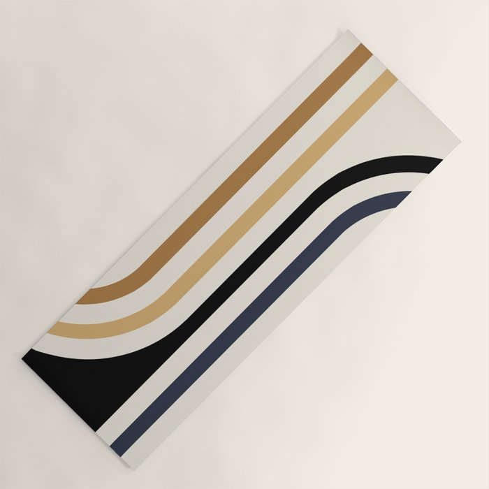 Bold Curvature Stripes III Yoga Mat Gallery Image 1