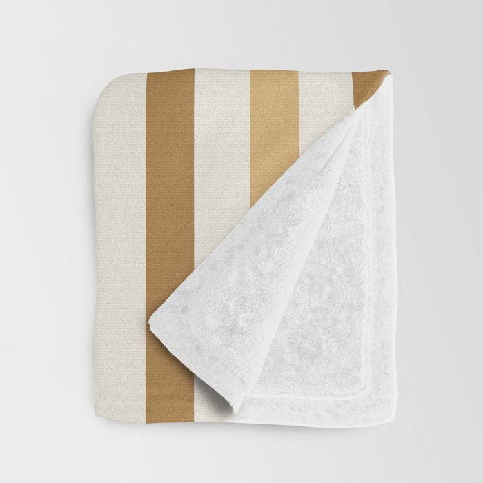 Bold Curvature Stripes III Throw Blanket Gallery Image 3