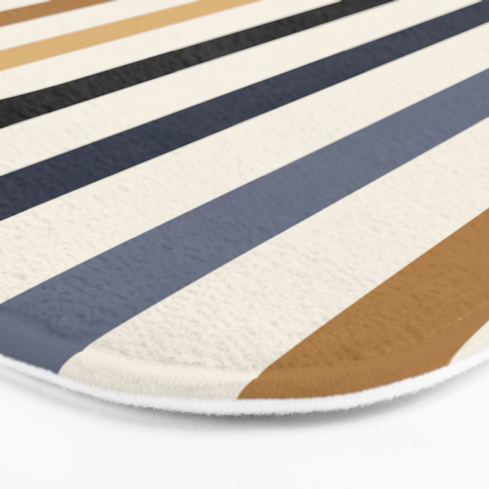Bold Curvature Stripes III Bath Mat Gallery Image 3