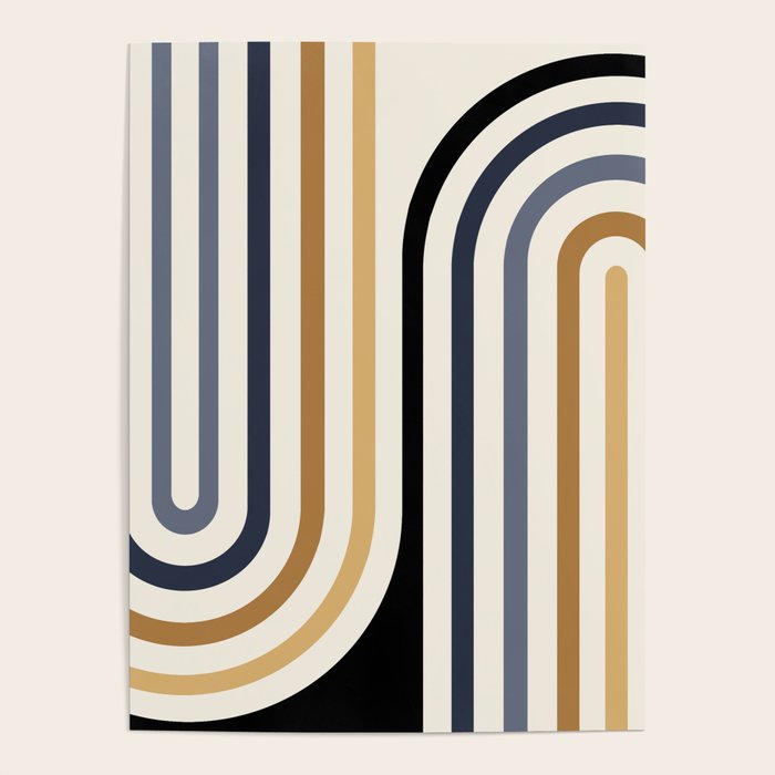 Bold Curvature Stripes III Poster Gallery Image 4