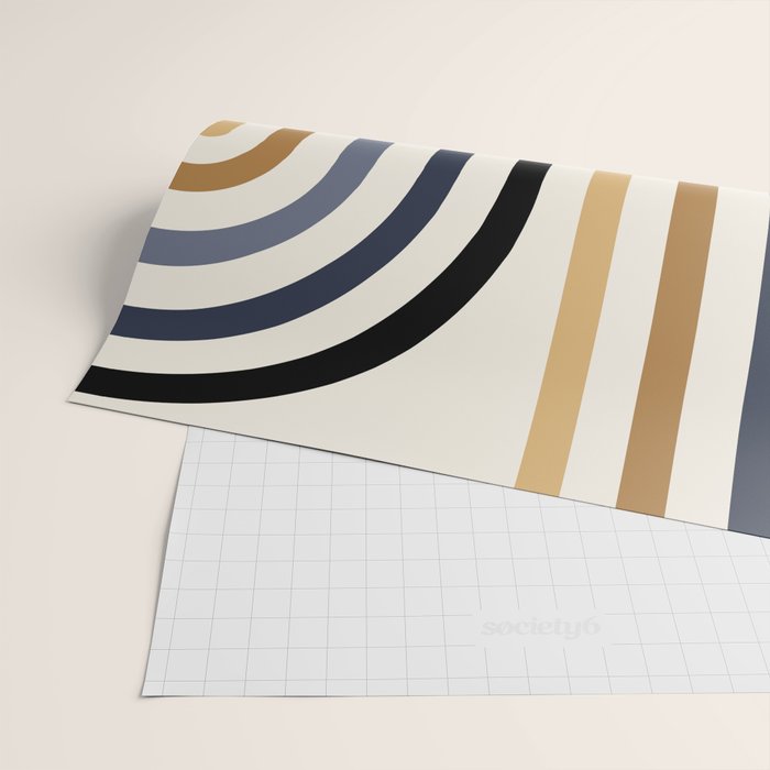 Bold Curvature Stripes III Wrapping Paper Gallery Image 2