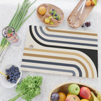 Bold Curvature Stripes III Cutting Board Gallery Image 2