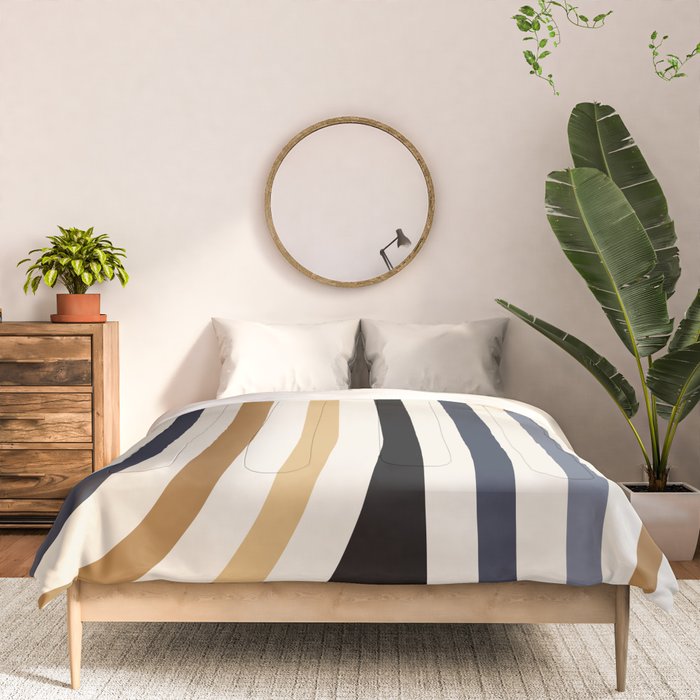 Bold Curvature Stripes III Comforter Gallery Image 3